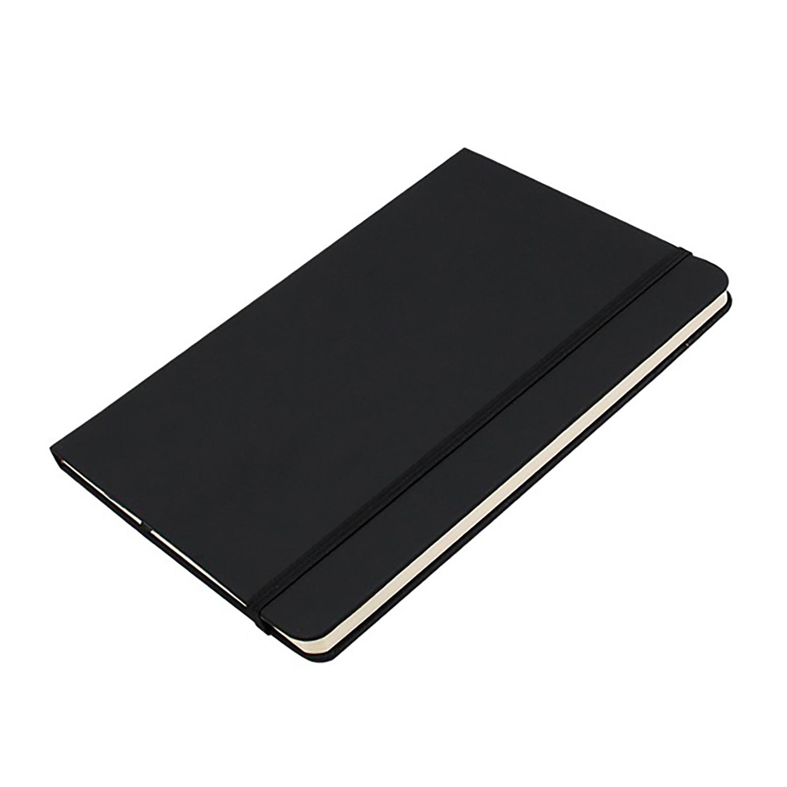 Writing Notebook Hardcover Notebooks Thick Paper Sketchbook Notepad Pocket Notebook for Writing Journaling Office Supplies Graduation Black, Size